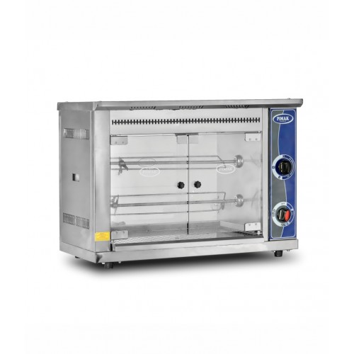 PİMAK GAZLI SET ÜSTÜ PİLİÇ ÇEVİRME MAKİNESİ 3 şiş / 9 adet