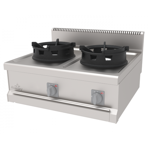 ATALAY WOK OCAK GAZLI SET ÜSTÜ ÇİFT BEKLİ  80x70x30 CM